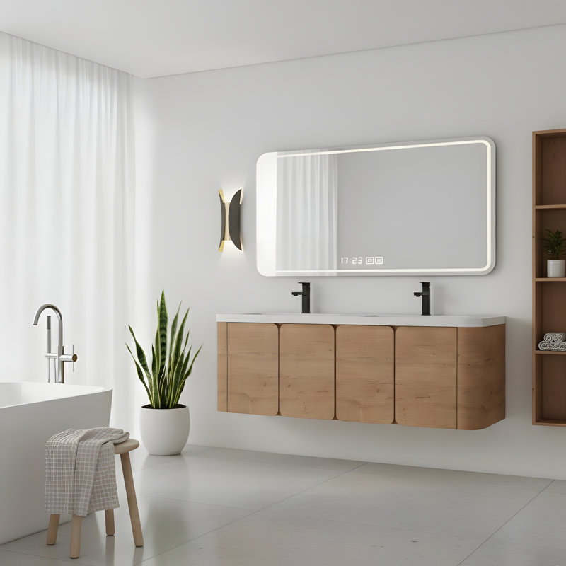 Wall-Mounted Bathroom Vanity, 59"