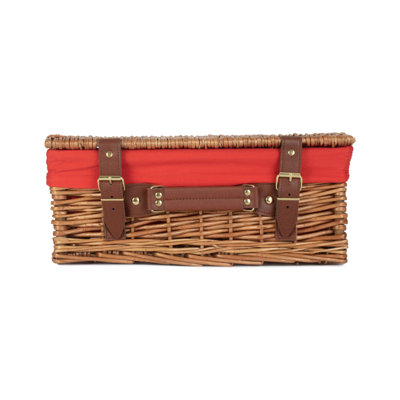 Wicker Hamper Basket with Lining