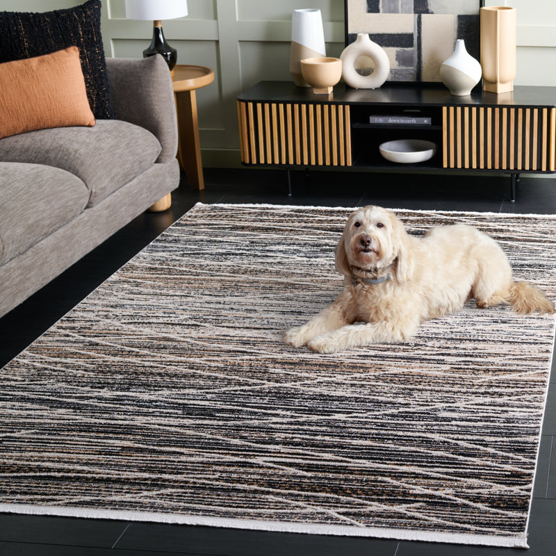 Mila 222 Performance Abstract Rug, Rectangle 5'3" x 7'6"