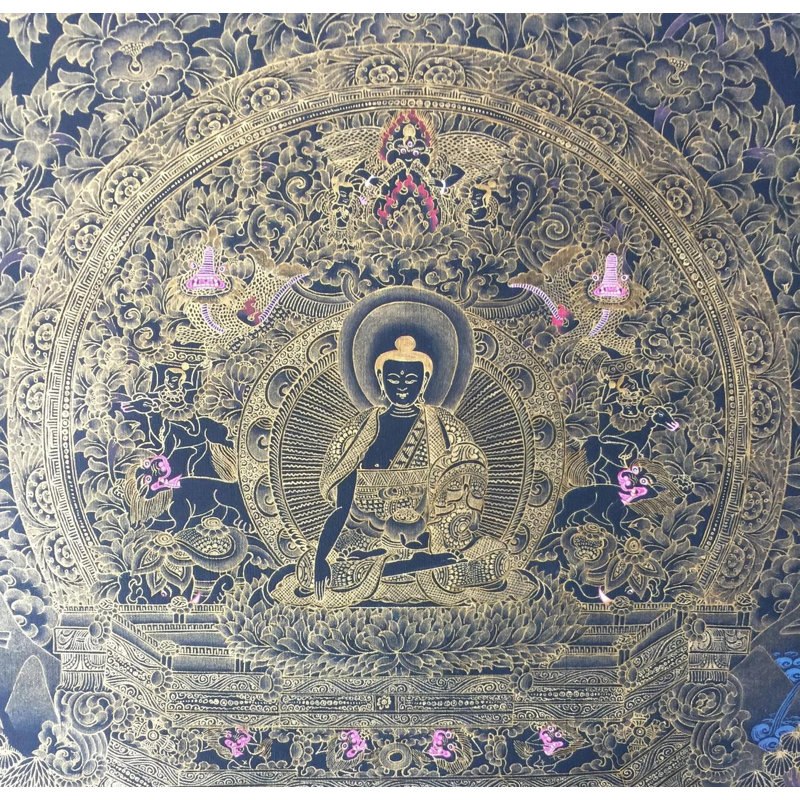 Buddha Thangka (Brocadeless Thangka)