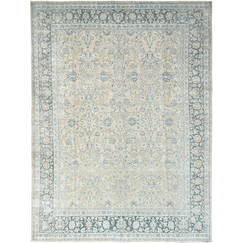 One-of-a-Kind Rectangle 9'4" X 12'11" Hand Knotted Area Rug