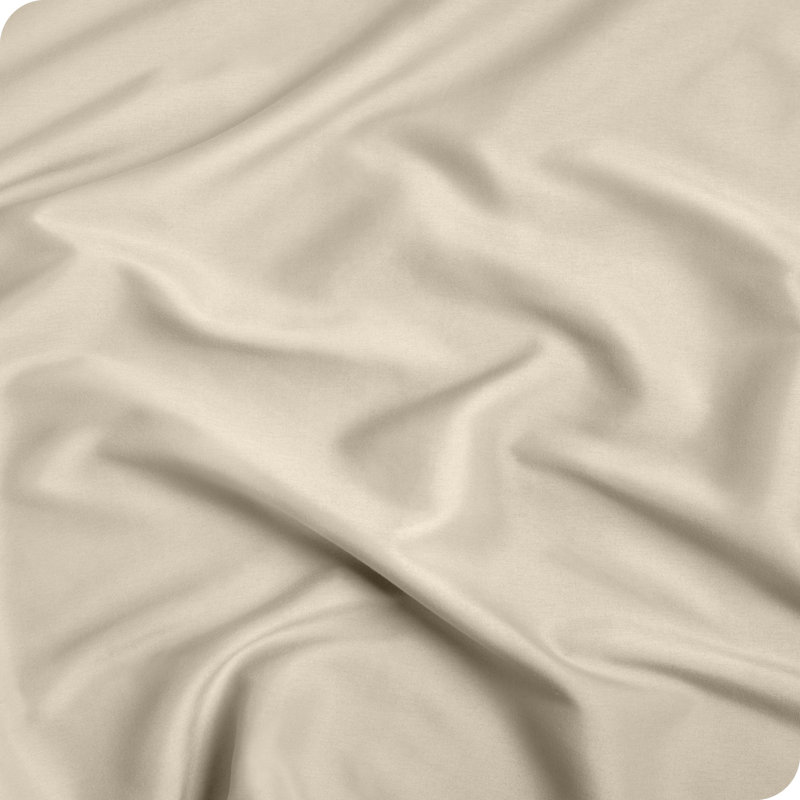 Ensemble de drap-housse en microfibre avec taie d'oreiller   , Sable, Drap-housse pour lit double avec 2 taies d'oreille