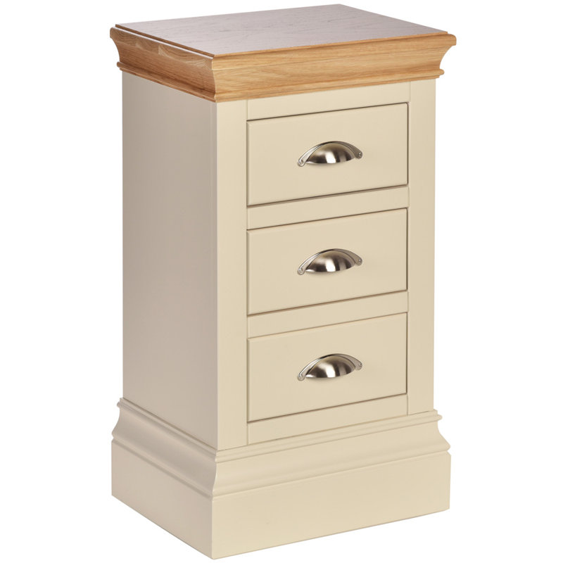 Windsor 3 Drawer Bedside Table