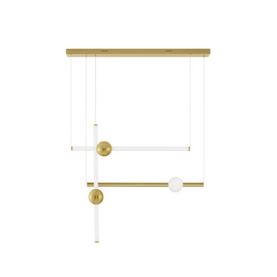 3 - Light Gold LED Unique/Statement Pendant