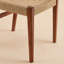 Ensemble de 2 chaises de salle à manger en rotin de style Mid-Century moderne en rotin
