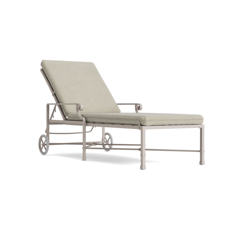 Venetian Outdoor Chaise Lounge, Fusion Moccasian, Dove Smooth
