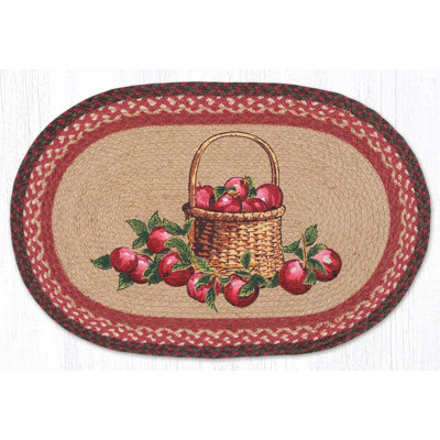  Blueberry Basket Oval Patch Rug 20" x 30"