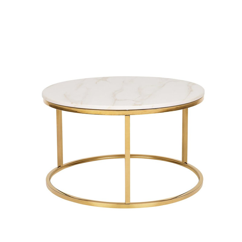 Rugeley Drum Coffee Table, Gold