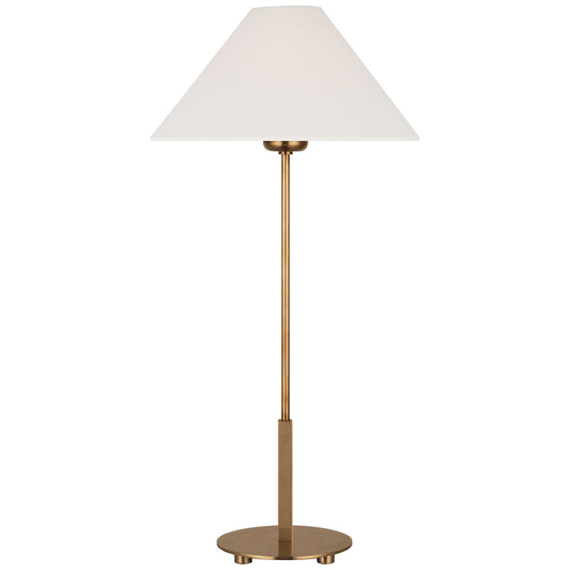 Hackney Cordless LED Buffet Table Lamp by J. Randall Powers, Hand-Rubbed Antique Brass
