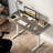48” x 24” Electric Standing Desk with LED Display 2 Memory Height Settings for Home Gray+White-2042360886
