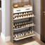 Range-chaussures avec 3 portes et 2 tiroirs avec support, grand espace de rangement-130221166
