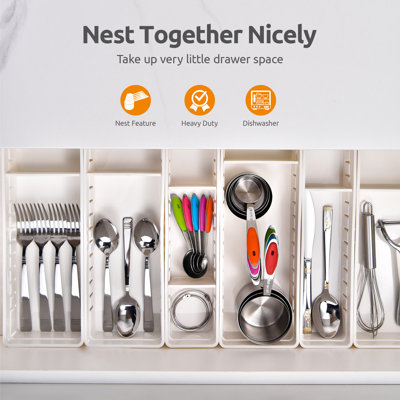 Ensemble de 10 tasses et cuillères à mesurer en acier inoxydable U-Taste 18/8, ensemble de mesures de cuisson en métal pour cuisine