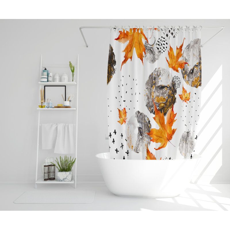 Skiba Polyester Shower Curtain Set, 177cm H x 177cm W