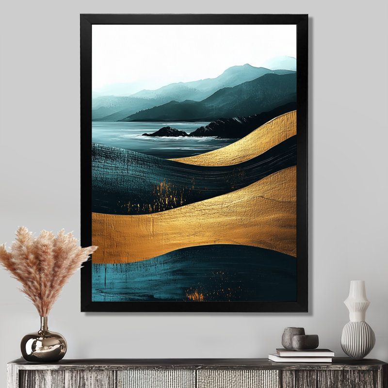 Shandon - paysages, art mural sur toile, Noir, H 20 po x l 12 po, Reproduction encadrée d'une seule photo