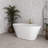 54" Streamline Soaking Freestanding Tub With Internal Drain-108964620