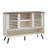 46" Breathable Storage Sideboard with adjustable shelves & Slatted Sliding Door-32917359