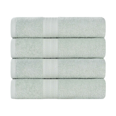 Ensemble de serviettes de bain écologiques en coton 100% Ringspun Hannu