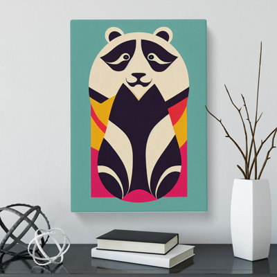CAN-V0523-1719X Panda Art Deco Design - Wrapped Canvas Print