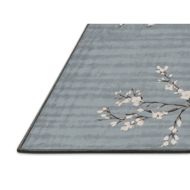 Silky Soft Plush Gray Area Rug, Round 8'