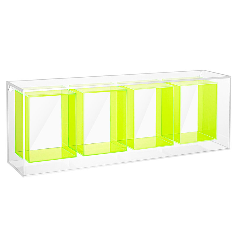 Présentoir à trophées en acrylique H 8,4 po x l 23,8 po, Vert