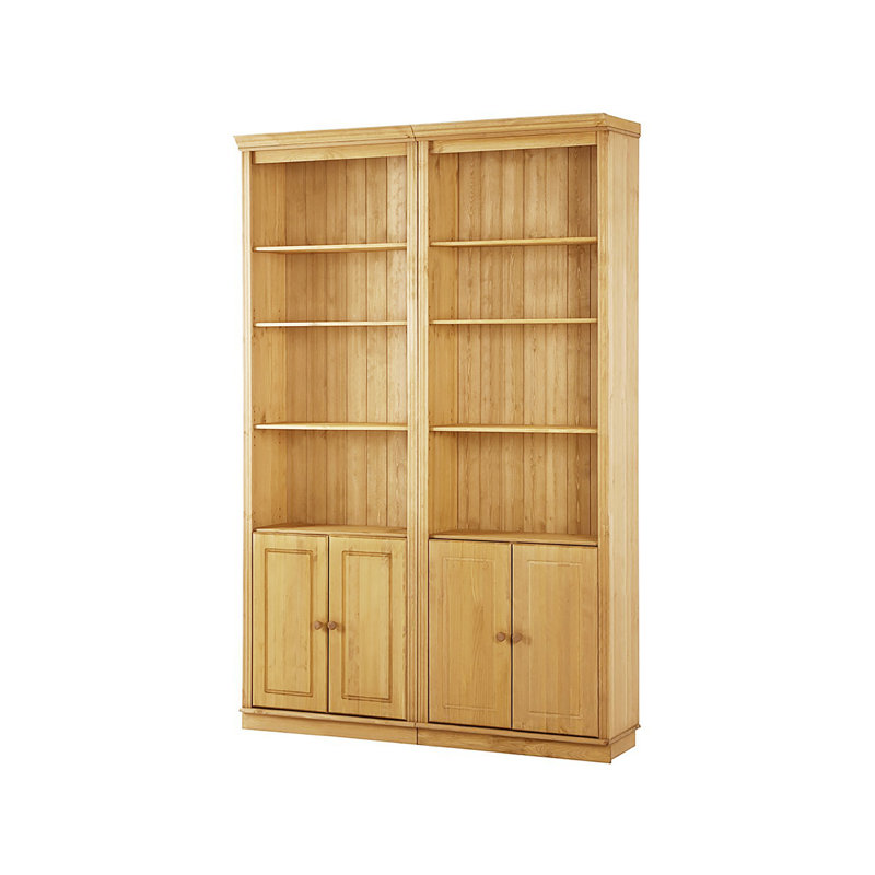Delbis 223cm H x 148cm W Library Bookcase