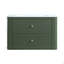 Meuble-lavabo mural simple 30 po avec lavabo flottant vert