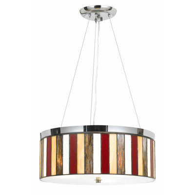 Lustree tambour 3 lumières ombrée Sabatino