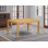 Capri Capri - une table de salle à manger rectangulaire avec des pieds robustes, chêne