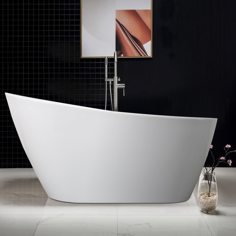 Matrim 170mm x 80mm Freestanding Soaking Acrylic Bathtub