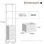172cm H x 38cm W Metal Corner Bookcase-1561872800
