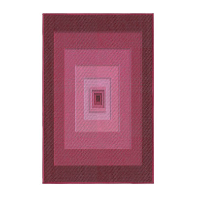 Tapis de zone marron à motifs