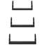 Wall Shelf Set 3 Pcs 37 X 12 X 13 Cm Engineered Wood-1943852561