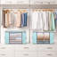 90 grands sacs de rangement, paquet de 4, bacs de rangement pour vêtements, organisateur de placard pliable, rangement et organisation pour vêtements, couverture, édredons, draps, oreillers et jouets (bleu)
