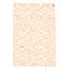 Tapis décoratif en laine de conception unique 4 pi x 5 pi 10 po noué à la main New Age en laine brun clair
