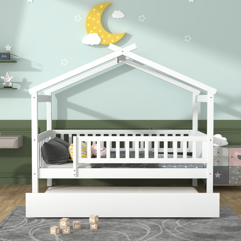 Karmi Slat Bed, White