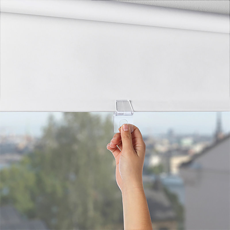 Rideau roulant occultant, 24", 72", Blanc