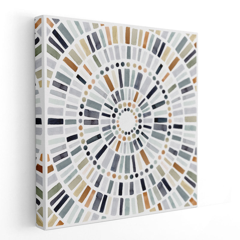 Concentric Tones I - reproduction d'art sur toile, H 12 po x l 12 po