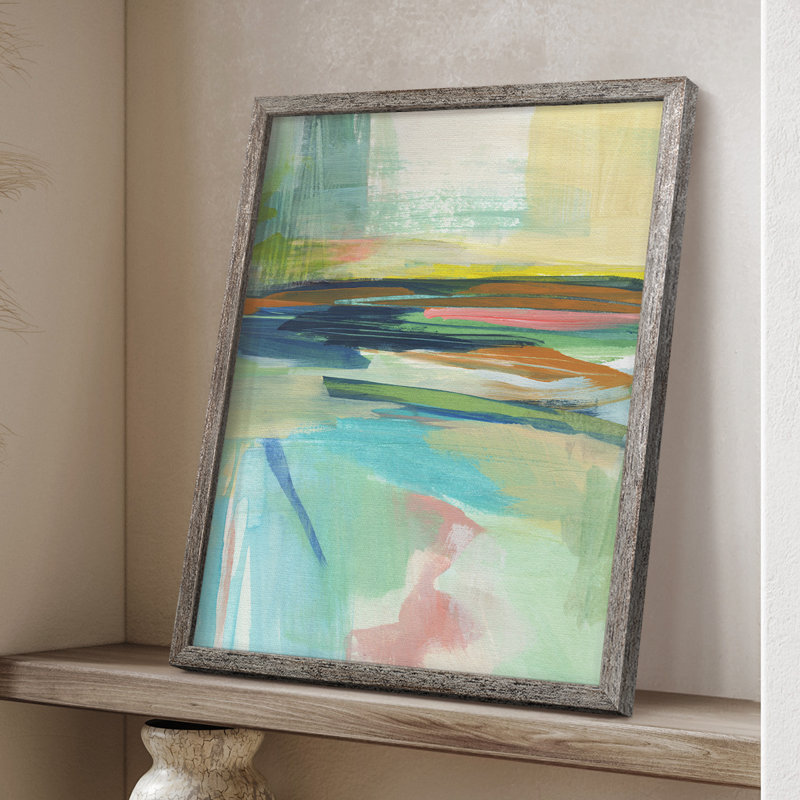 Radiant Horizon II, reproduction encadrée - bois massif, H 15 po x l 12 po