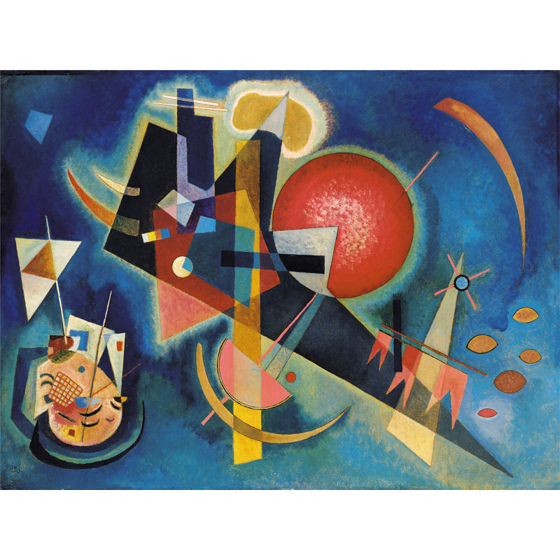 «Im Blau» par Wassily Kandinsky - reproduction d'art sur toile tendue, H 24 po x l 32 po