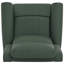 Fauteuil inclinable manuel vert, cuir PU, confort moderne pour le salon