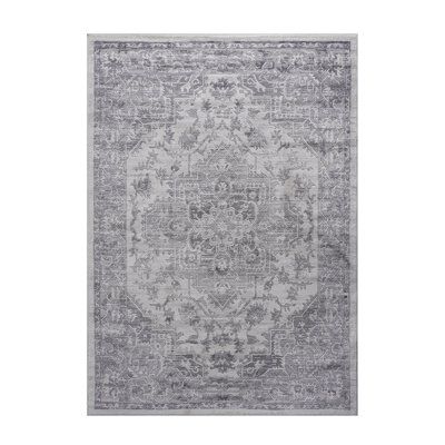 Tapis argenté 5X7 par Loom &. Ce tapis argenté ne perd pas ses taches et ajoute une touche moderne au salon, à la chambre à coucher et au tapis argenté. Améliore le confort de la pièce
