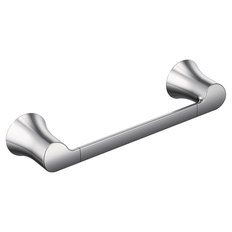 Doux 9" Wall Mounted Towel Bar, Chrome