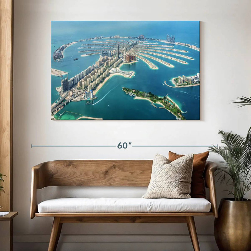 Nicci Palm Jumeirah d'en haut, H 32 po x l 48 po
