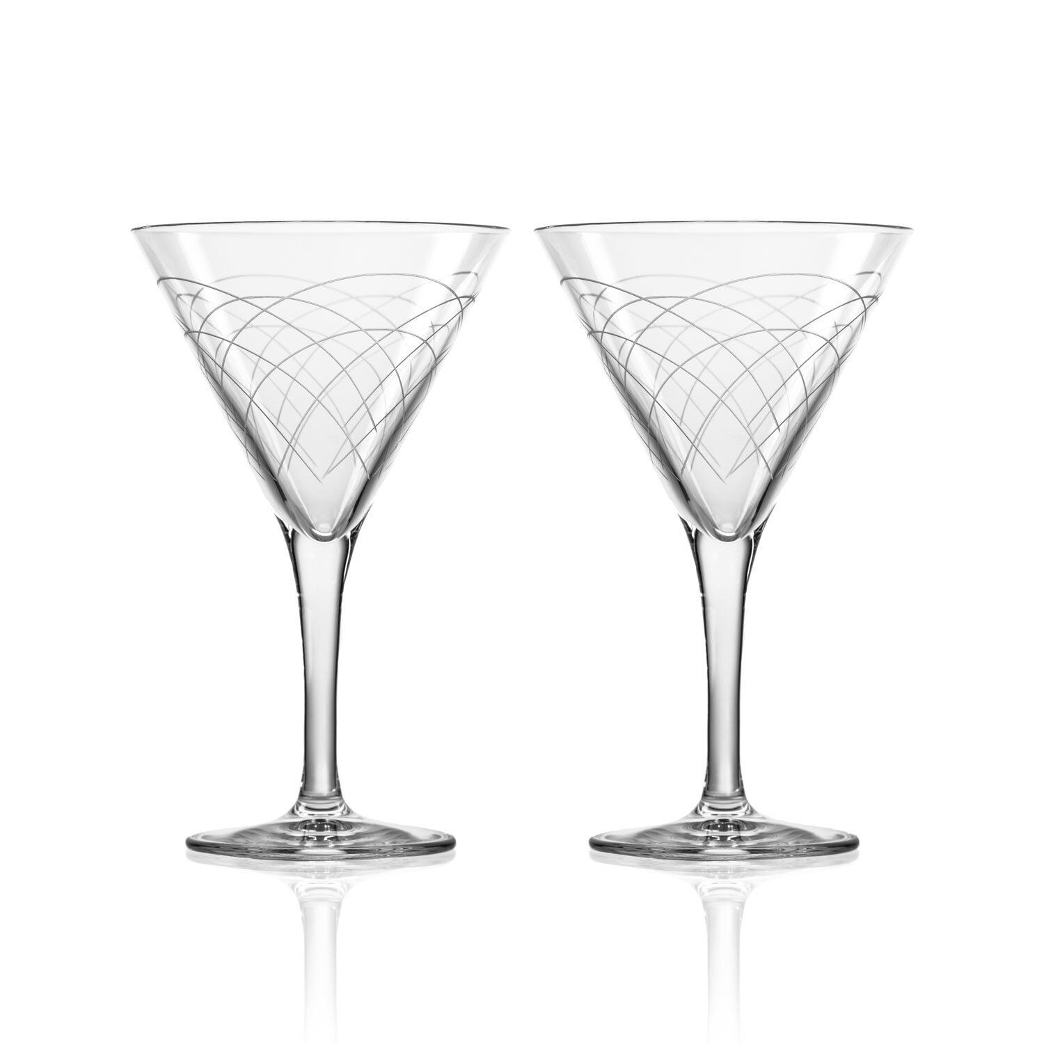 Everly Quinn 2 Piece 8 oz. Martini Glasses Set