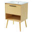Meuble-lavabo élégant avec rangement fonctionnel et matériaux durables