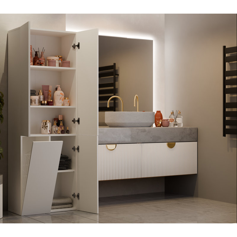 Ritsaert Linen Cabinet, Beige