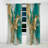 Gold And Turquoise Marble Fluid Ink II - Abstract Marble Blackout Abstract Curtain - 1 Panel-107824882