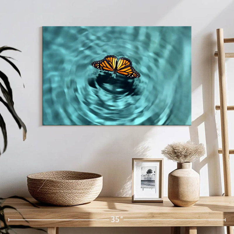 Butterfly Water, 16" H x 24" W