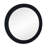 Black Framed Round Orbit Mirror-31" D