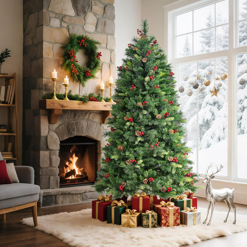 70.87cm H Lighted Artificial Christmas Tree